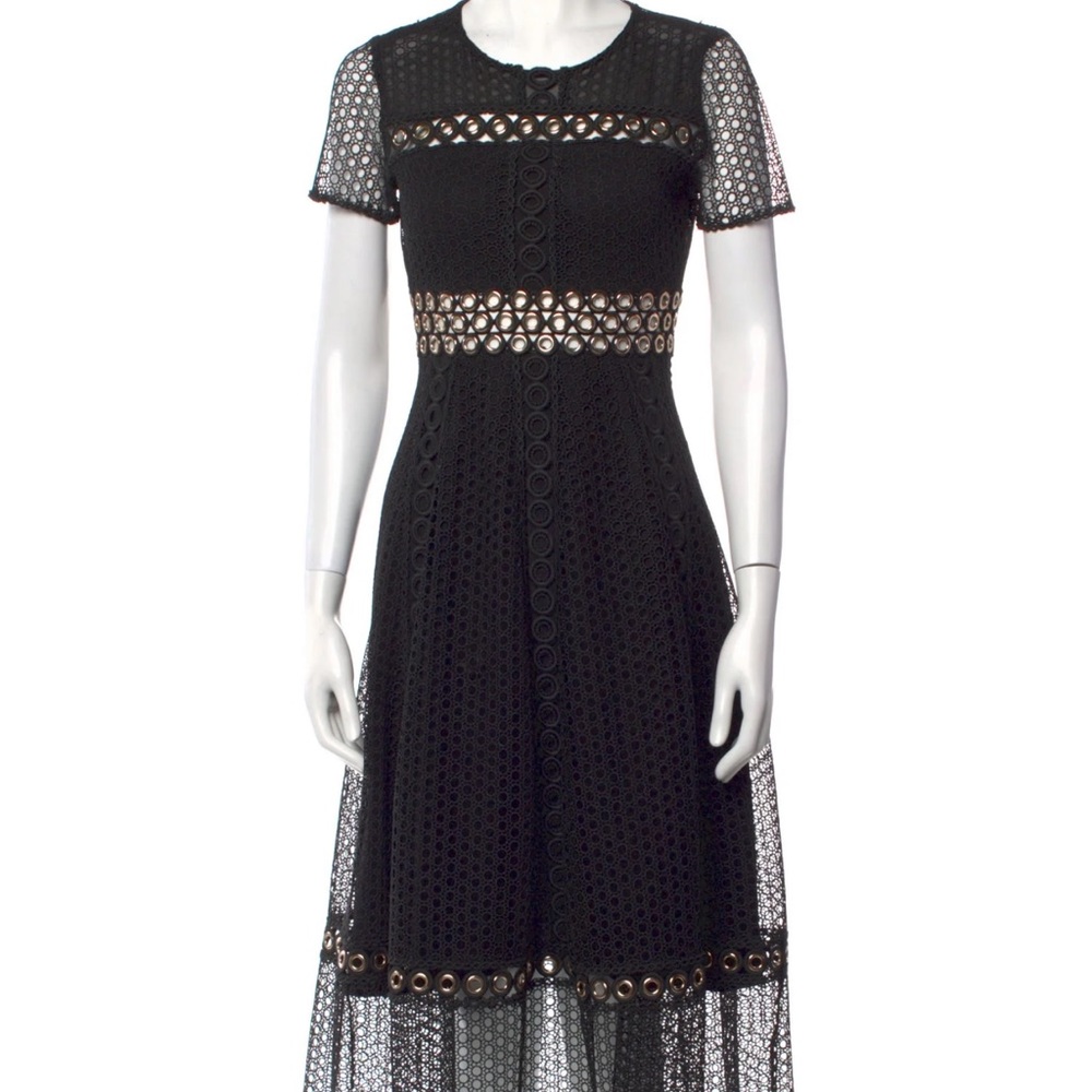 Maje dress midi sleeves black small